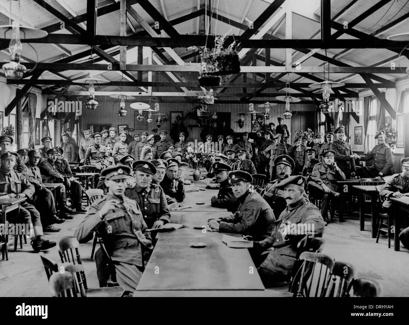 La convalescence des soldats britanniques, Western Front, WW1 Banque D'Images