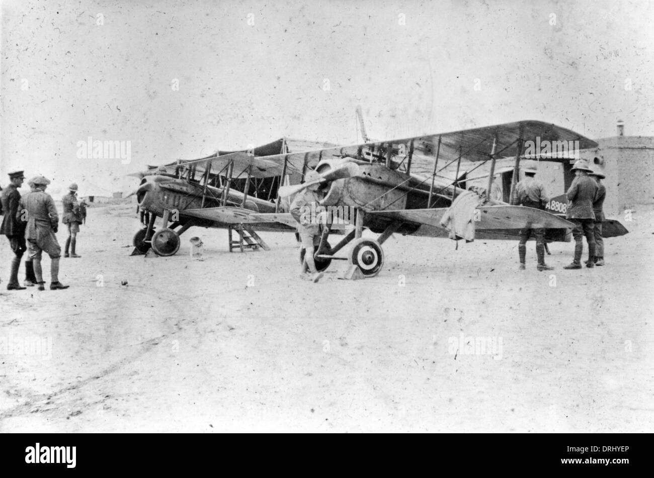 La Spad VII les biplans, Moyen-Orient, WW1 Banque D'Images