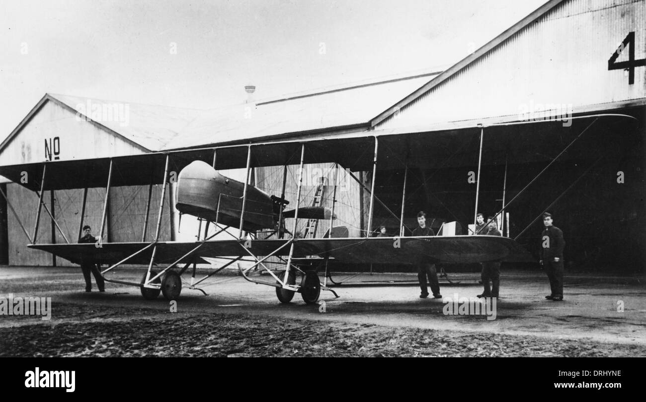 Maurice Farman MF11 Shorthorn biplan, WW1 Banque D'Images