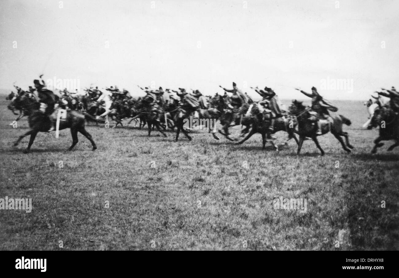 7e attaque autrichienne uhlans, Galice, WW1 Banque D'Images