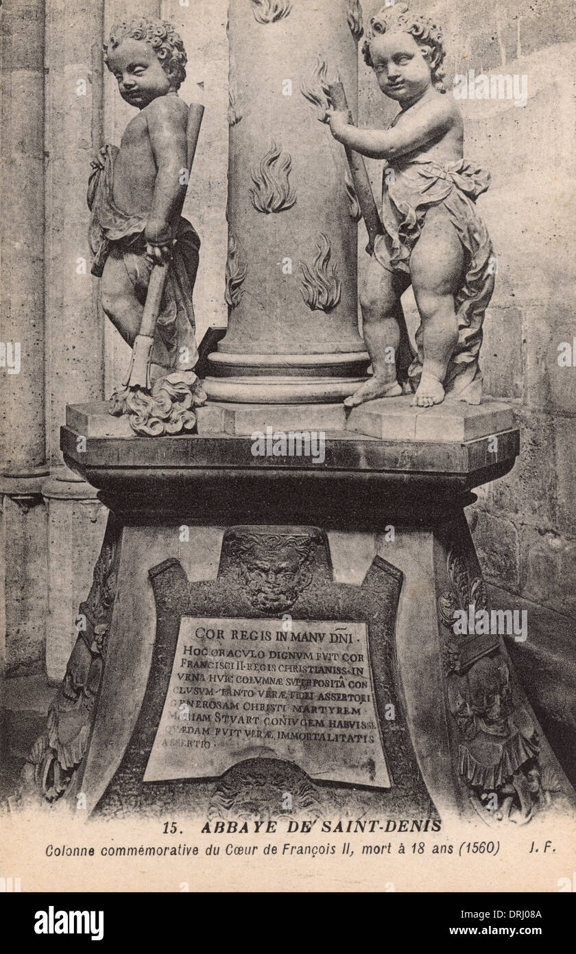 Abbaye de Saint-Denis - Memorial - François II Banque D'Images Abbaye de Saint-Denis - Memorial - François II Banque D'Images