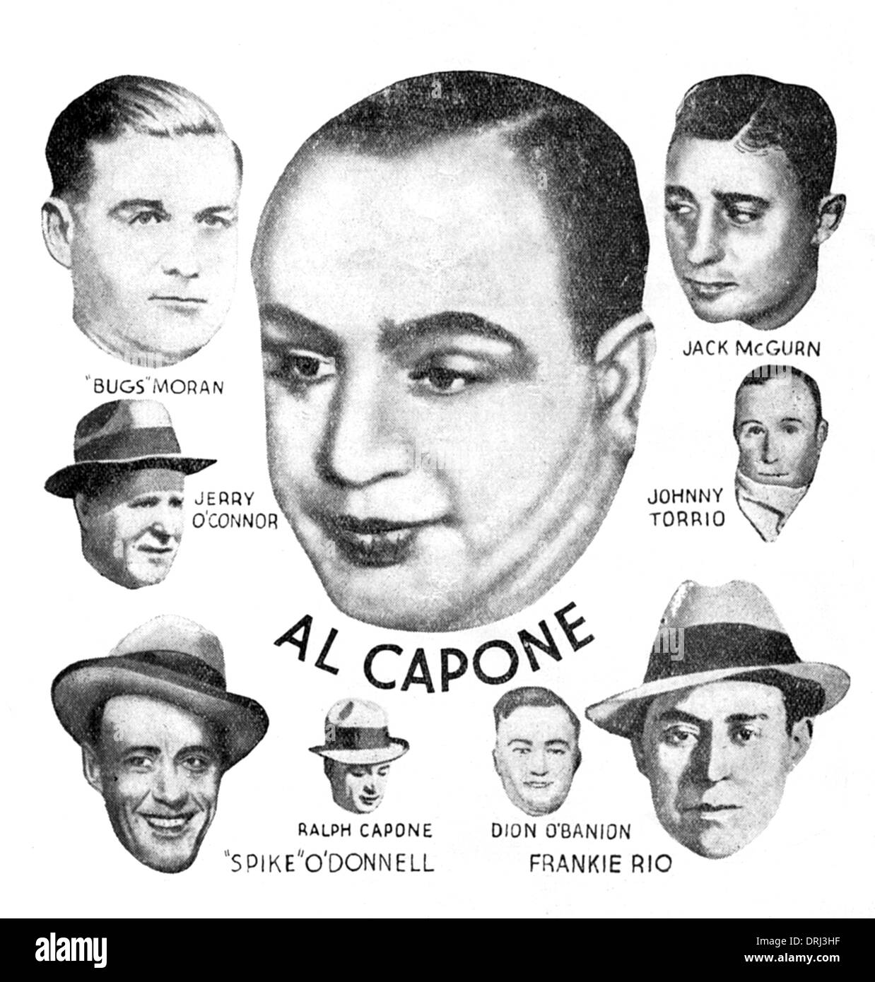 American Gangsters - Al Capone et autres Banque D'Images