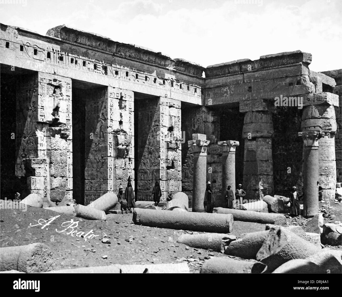 Ruines, Égypte Banque D'Images