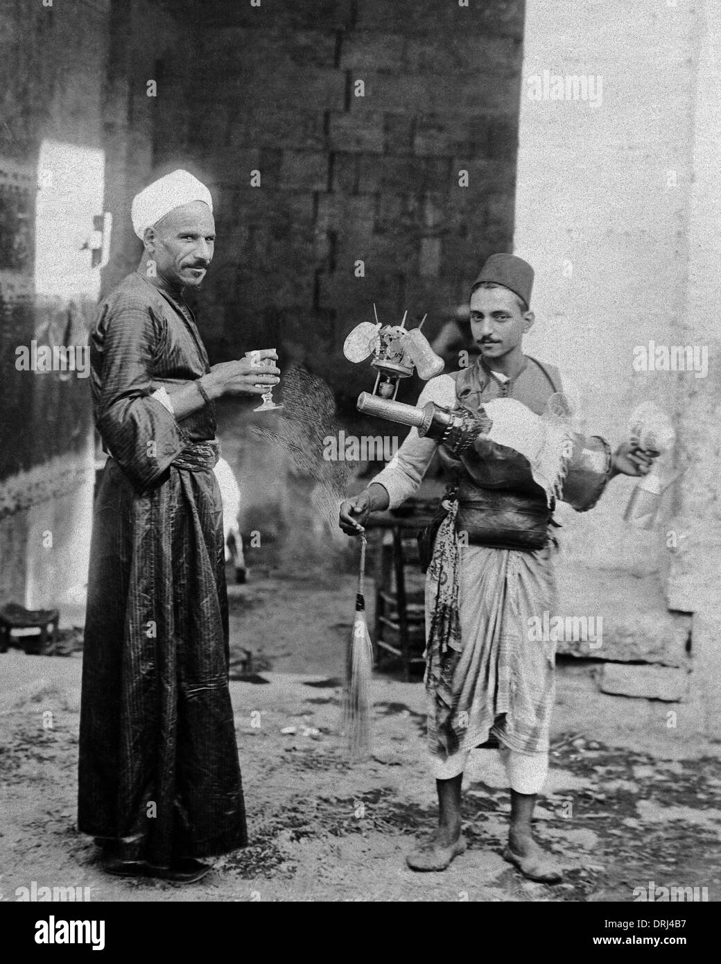 Lemonade le fournisseur et le client, de l'Égypte Banque D'Images