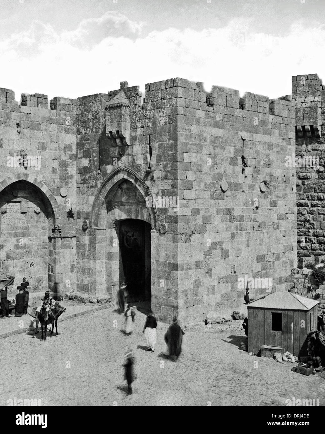 La porte de Jaffa, Jérusalem Banque D'Images