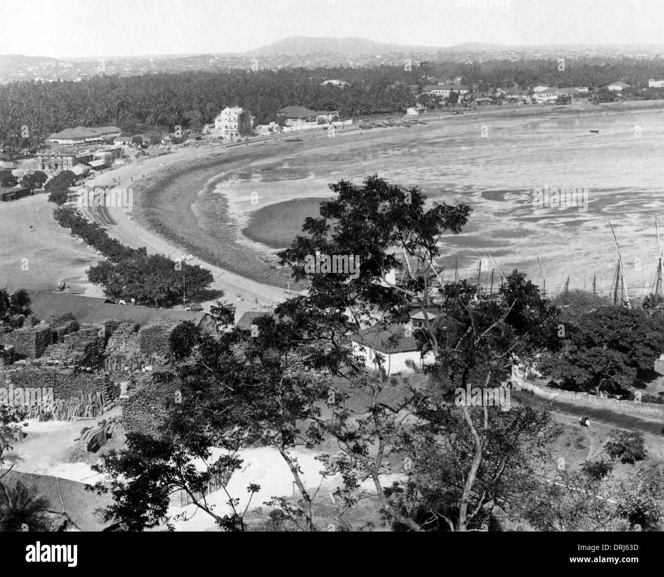 Avis de Malabar Hill, Bombay (Mumbai), Inde Banque D'Images
