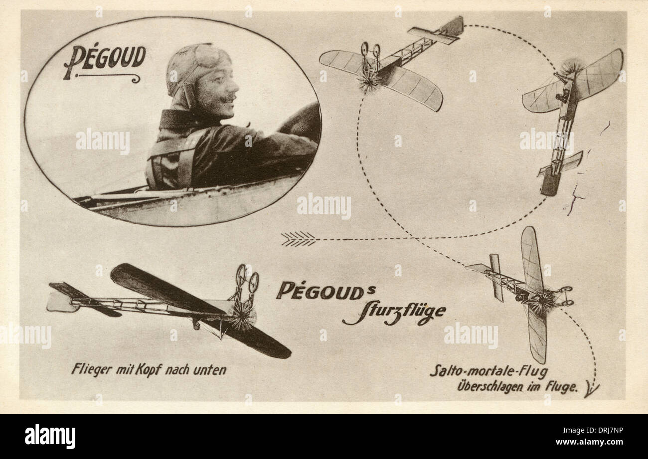 La boucle Loop - Pegoud - Aviator Banque D'Images