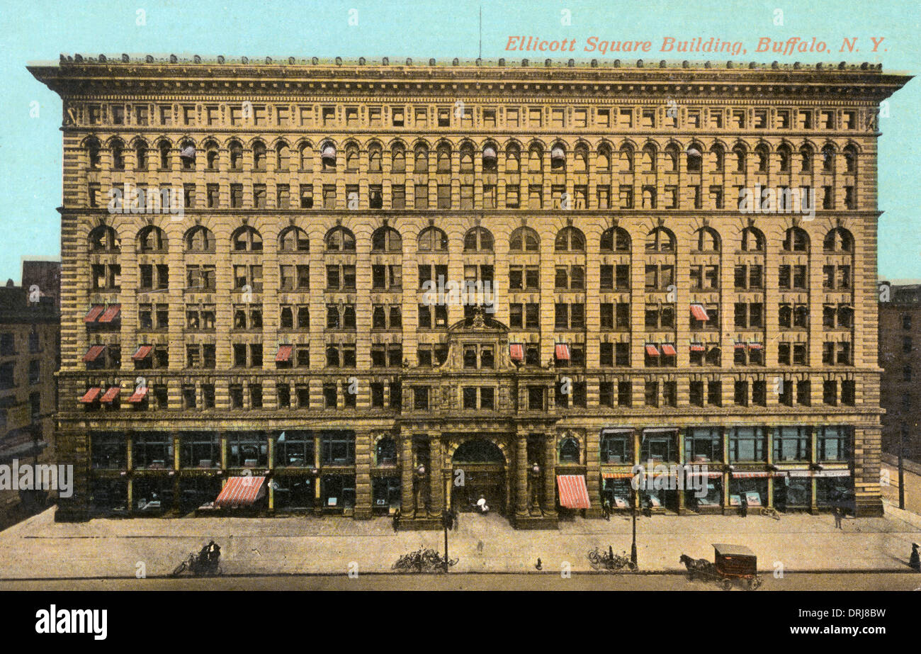 Ellicott édifice carré, Buffalo, New York State, USA Banque D'Images