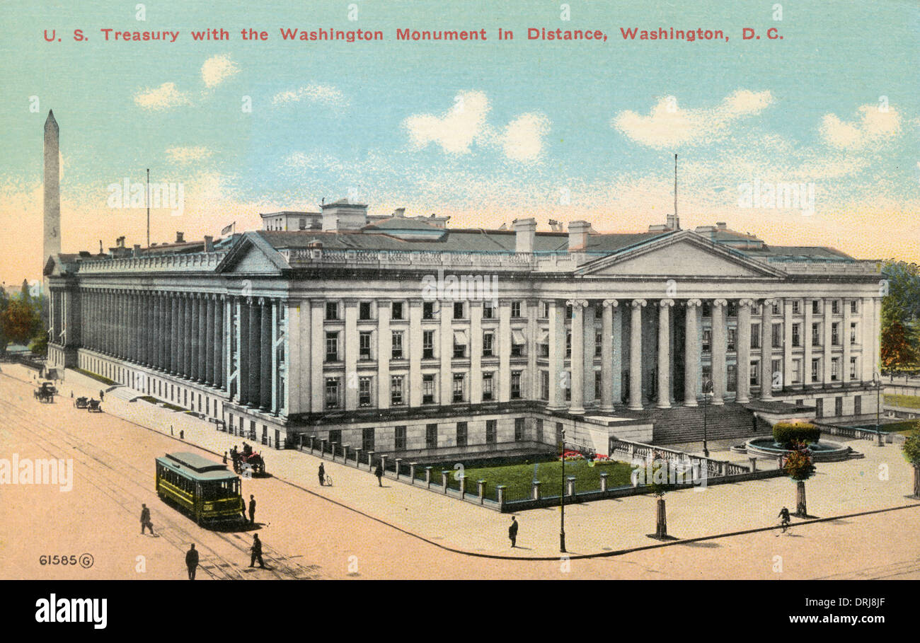 Du Trésor US - Washington D. C., USA Banque D'Images