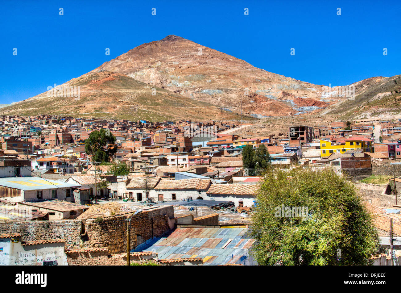 Vue sur le Cerro Rico de Potosi, Bolivie Banque D'Images