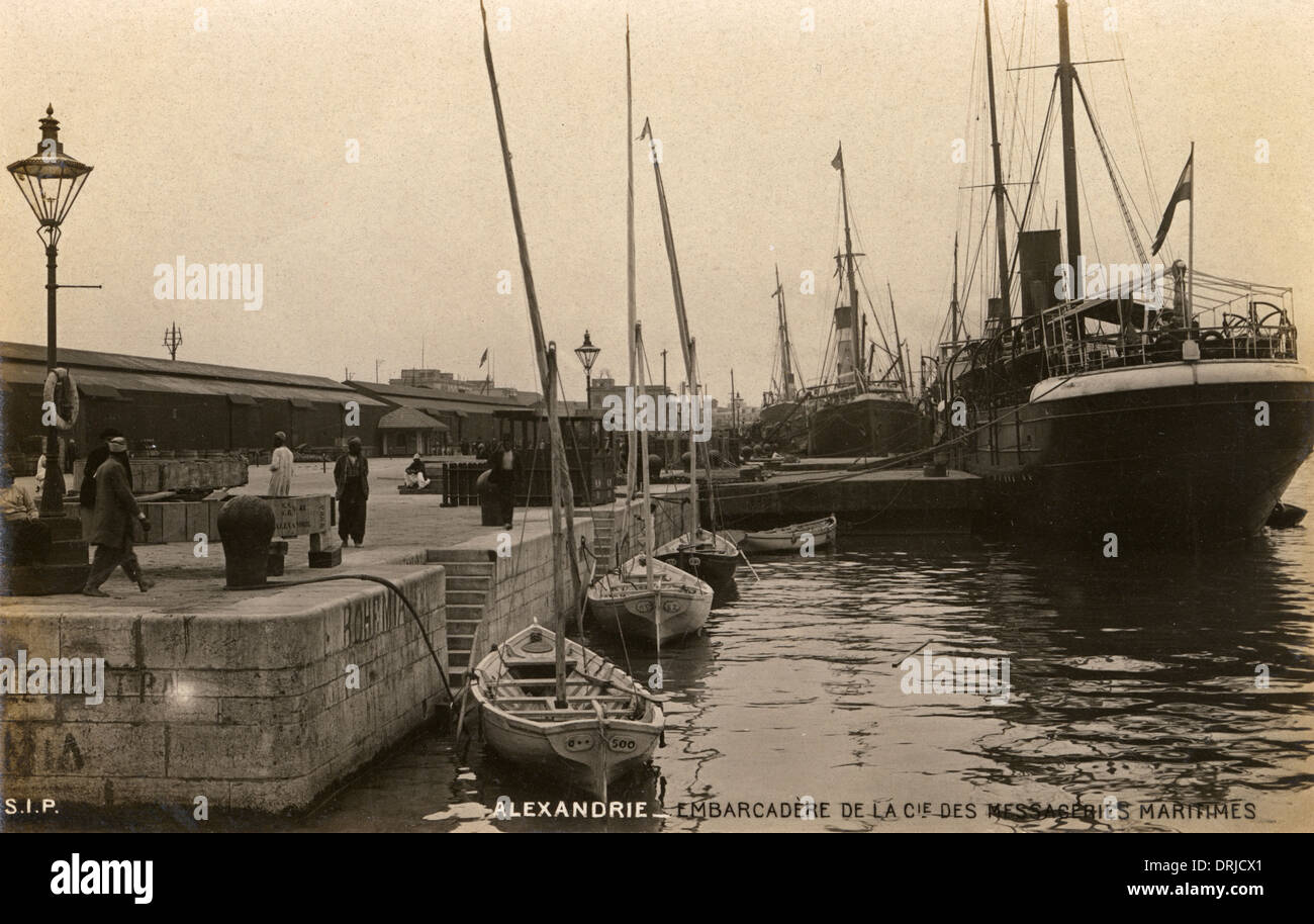 Alexandrie, Egypte - Steam Packet Docks Banque D'Images