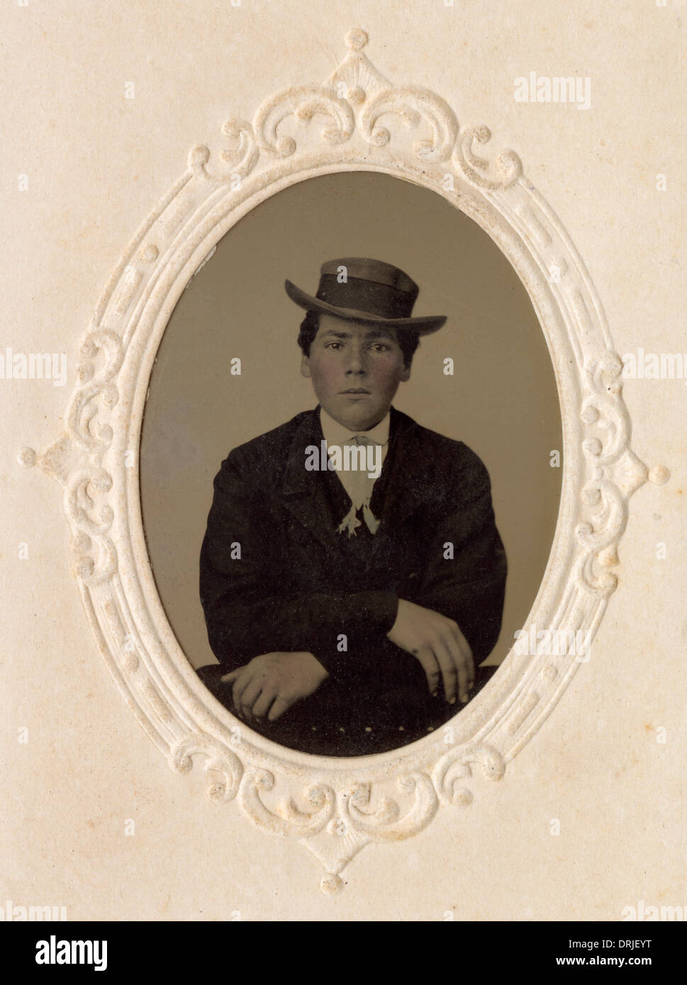 La guerre civile américaine photographie ferrotype Banque D'Images