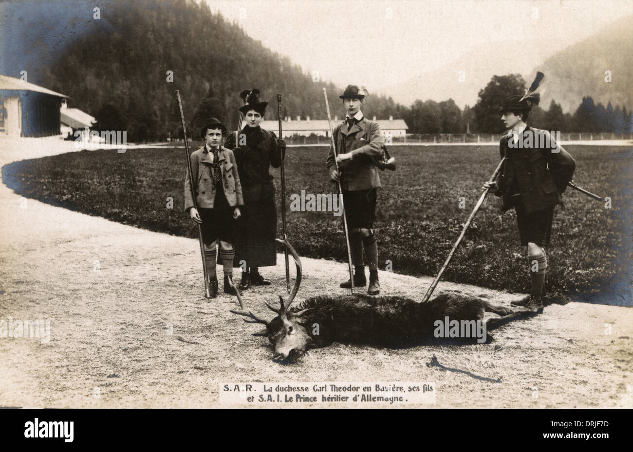 Duchesse Karl-Theodor avec le prince allemand Banque D'Images