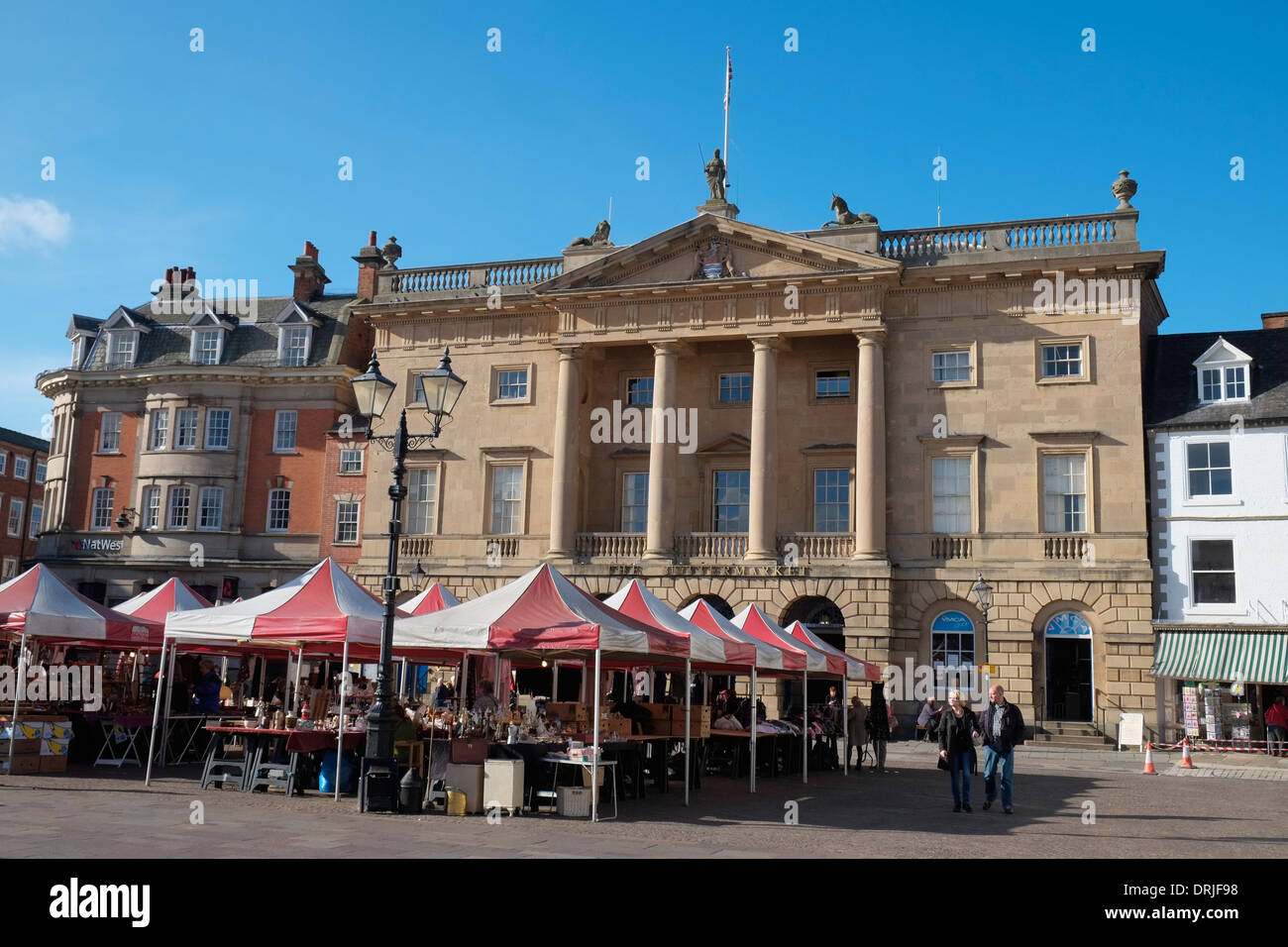 L'hôtel de ville, à Newark-on-Trent, Nottinghamshire, Angleterre. Banque D'Images