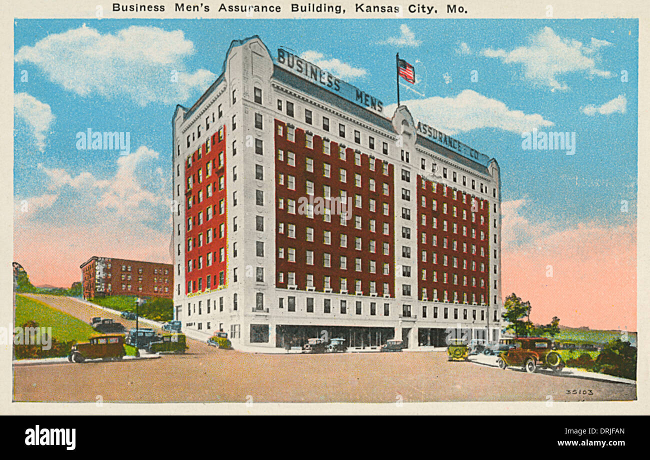 Business Men's Assurance Company Building, Kansas City Banque D'Images