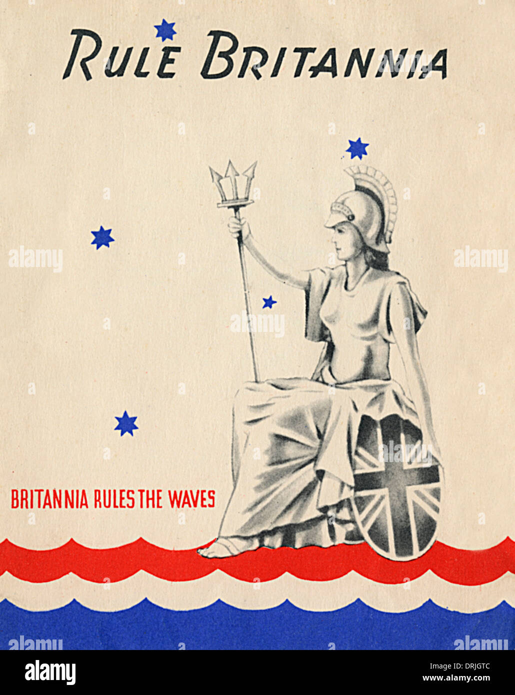 Rule Britannia - Règles de Britannia les vagues Banque D'Images