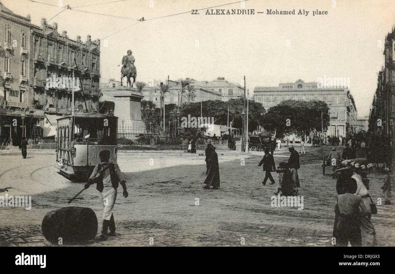 Alexandria - Muhammad Ali Pasha Place Banque D'Images