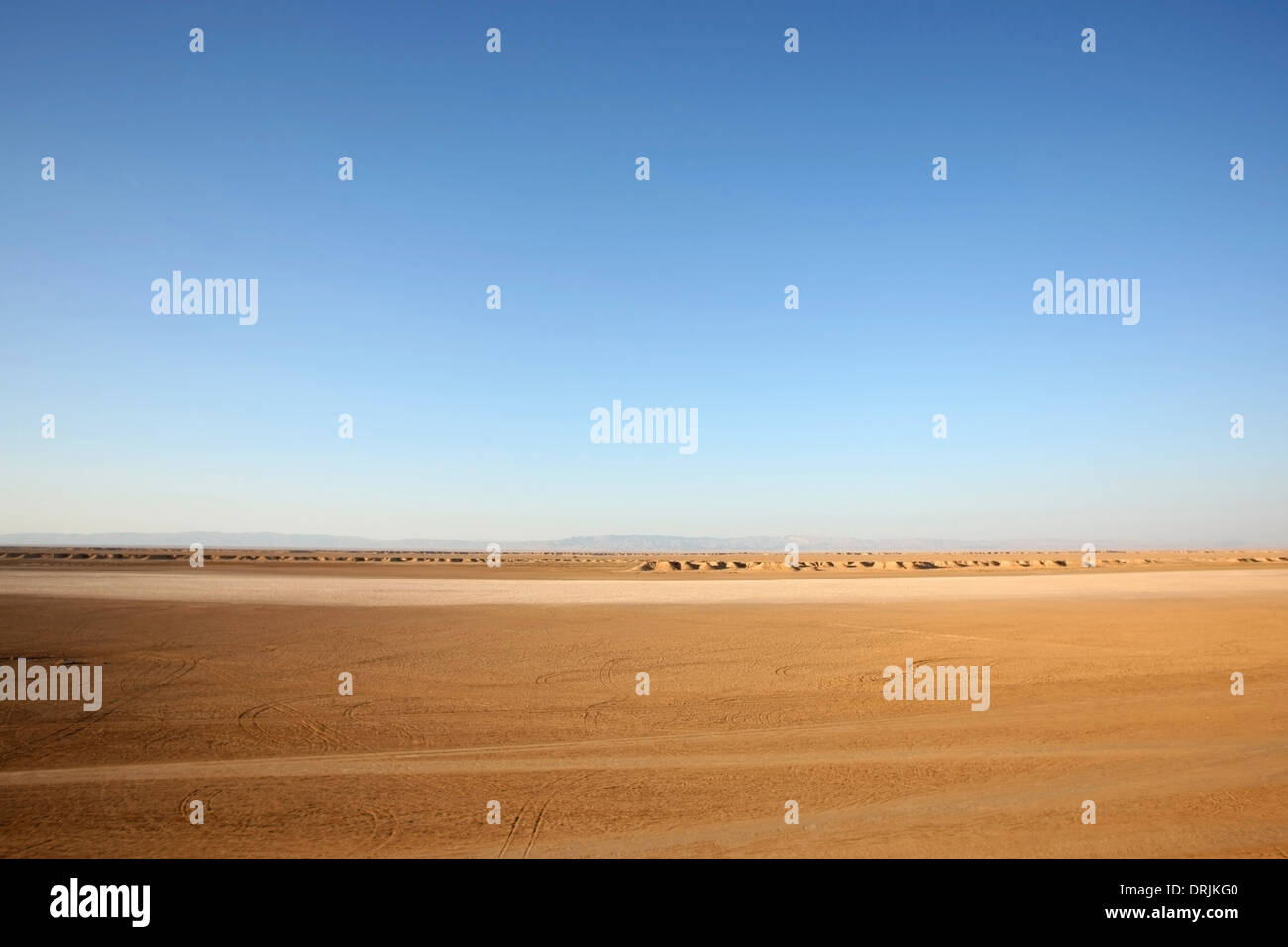 Tête de chameau rock, l'un des arrêts touristiques dans Ong Jemel, Tozeur, Tunisie. Banque D'Images