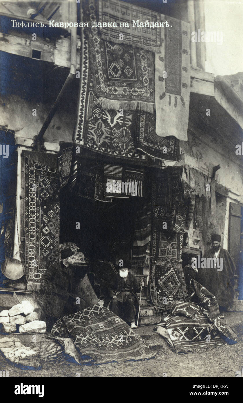 Tbilissi, Géorgie - Rug shop Banque D'Images