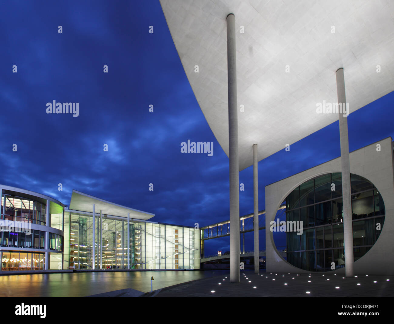 La bibliothèque parlementaire du Bundestag allemand, Berlin, Allemagne Banque D'Images