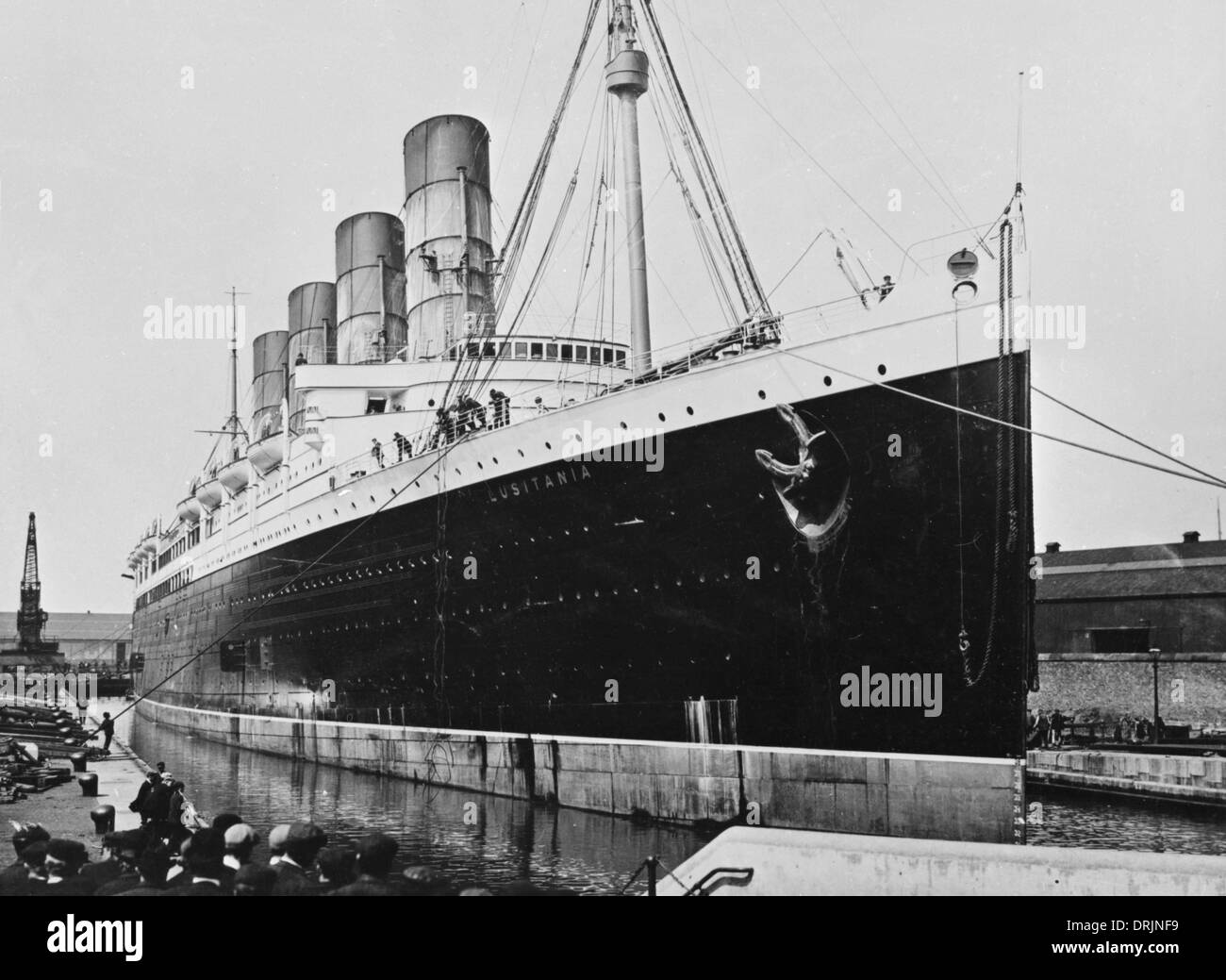 Le RMS Lusitania Banque D'Images