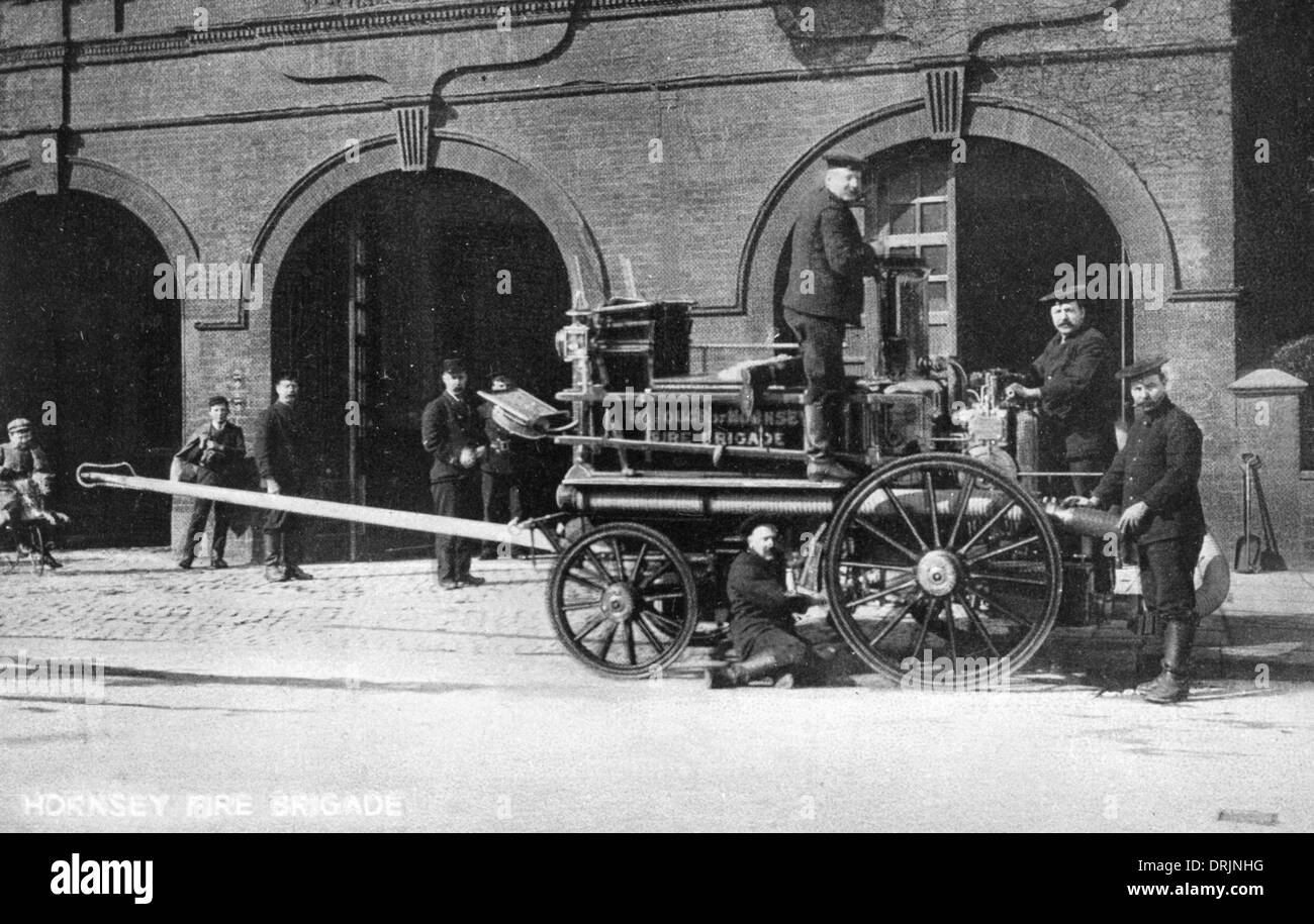 Hornsey Fire Brigade, Londres Banque D'Images