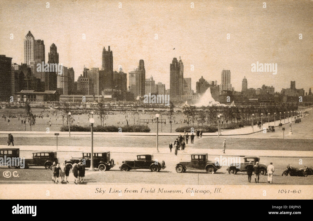 Horizon de Chicago en 1933 Banque D'Images