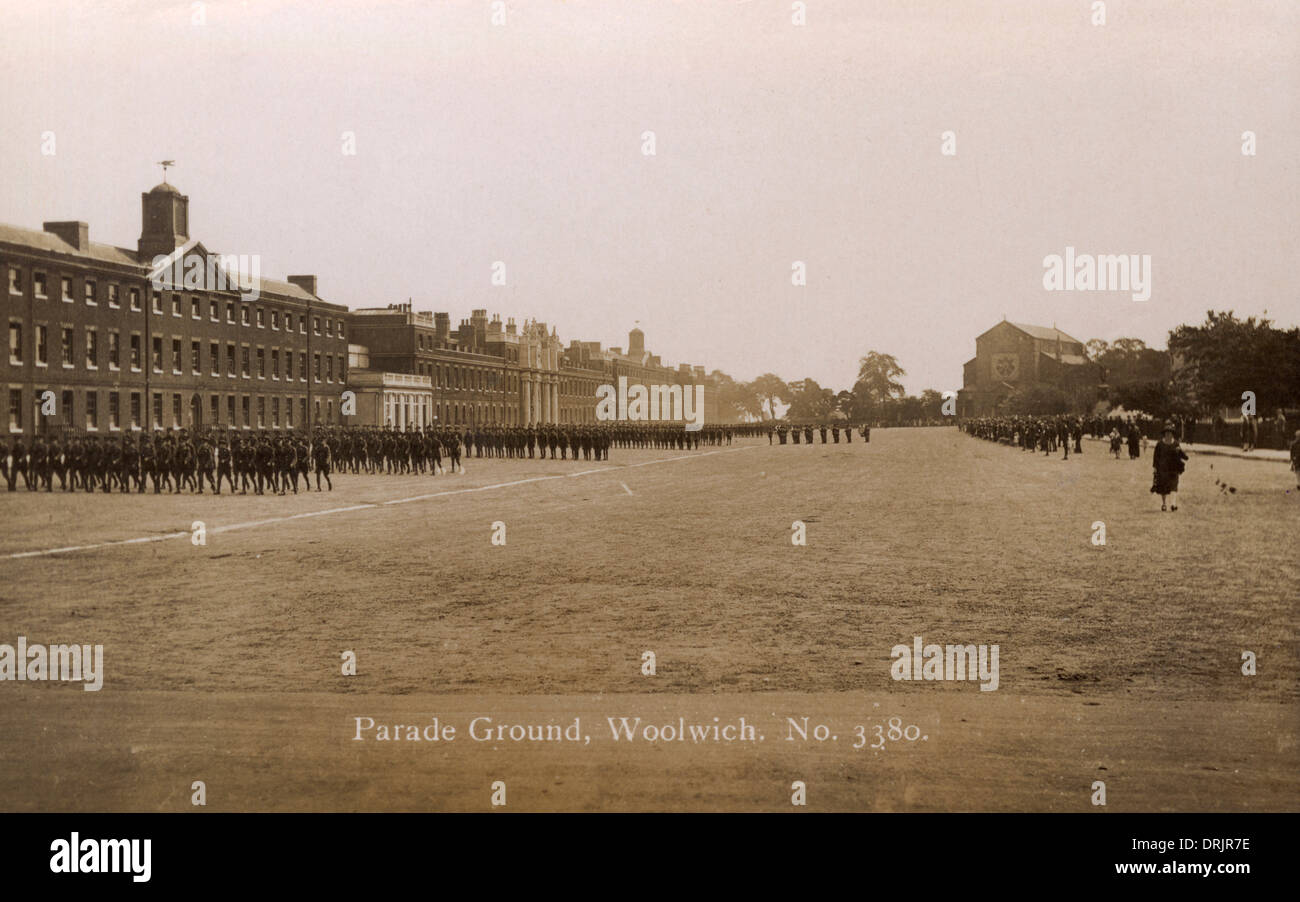 Au rez-de la Parade à l'Académie Militaire Royale de Woolwich, Banque D'Images