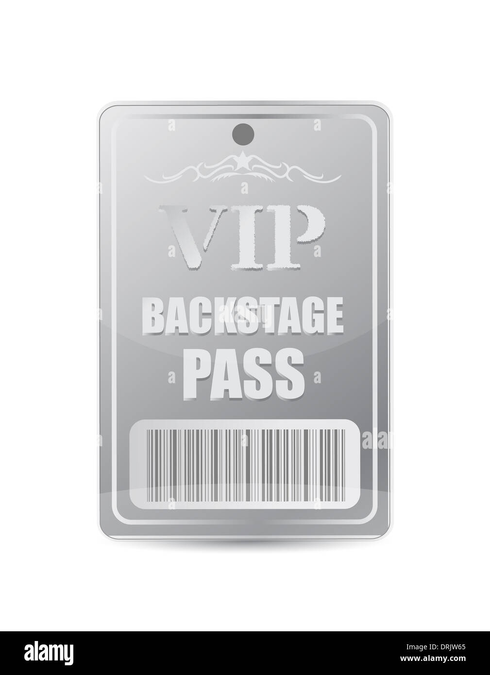 Backstage Pass Vip illustration design over white Banque D'Images