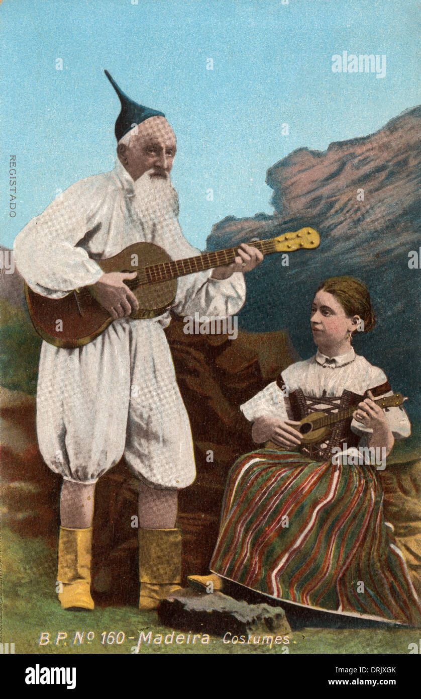 Portugal - Madère - costumes traditionnels Banque D'Images