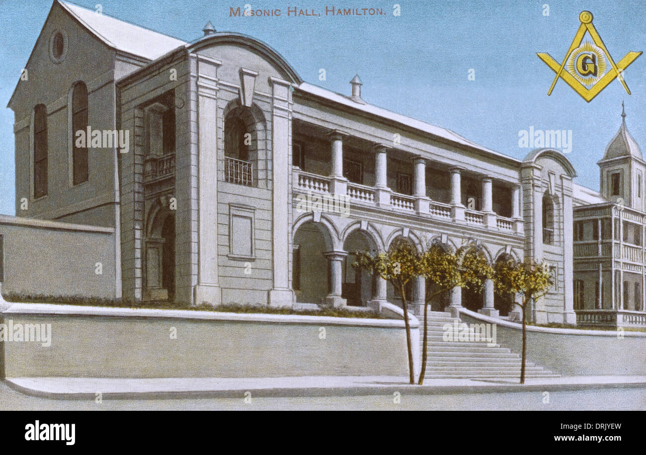 Le Masonic Hall, Hamilton, Bermudes Banque D'Images