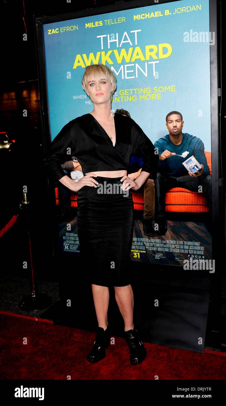 Los Angeles, CA, USA. 27 Jan, 2014. Davis Mackenzie aux arrivées pour cet encombrant MOMENT Premiere, Regal Cinemas LA LIVE Stadium 14, Los Angeles, CA, le 27 janvier 2014. Credit : Elizabeth Goodenough/Everett Collection/Alamy Live News Banque D'Images