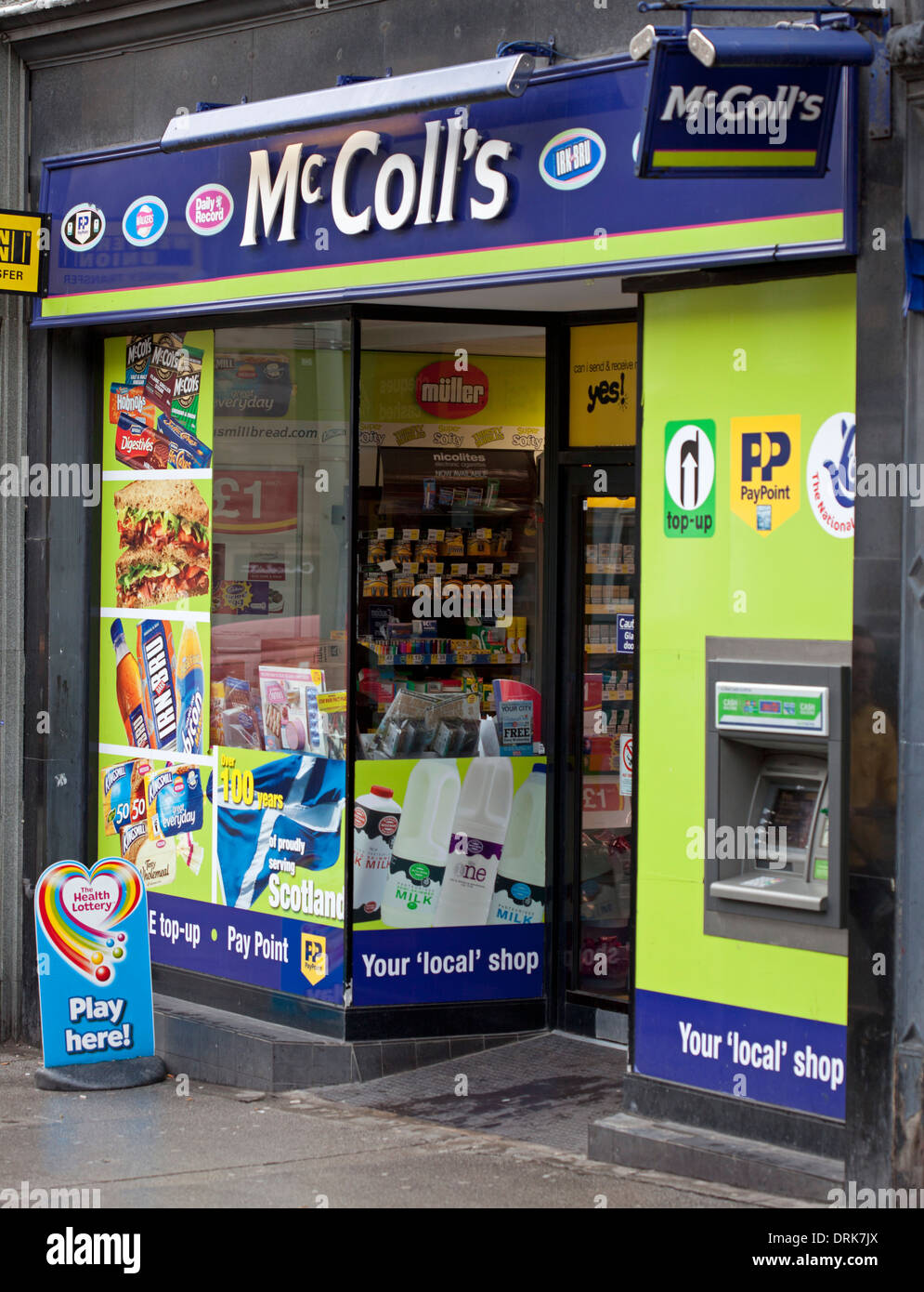 McColl's, R. S. Mcoll's store, Frederick Street, Edinburgh Scotland UK Banque D'Images