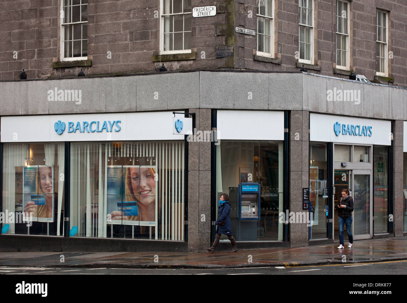 La direction de la Barclays Bank, George Street, Edinburgh Scotland UK Banque D'Images
