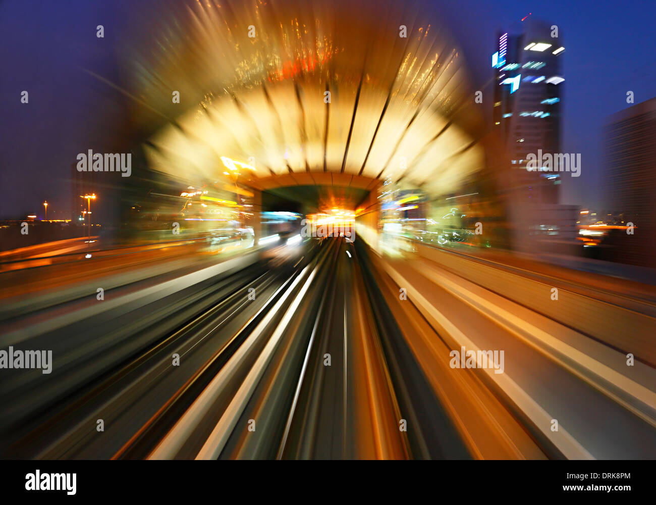 Métro de Dubaï Banque D'Images