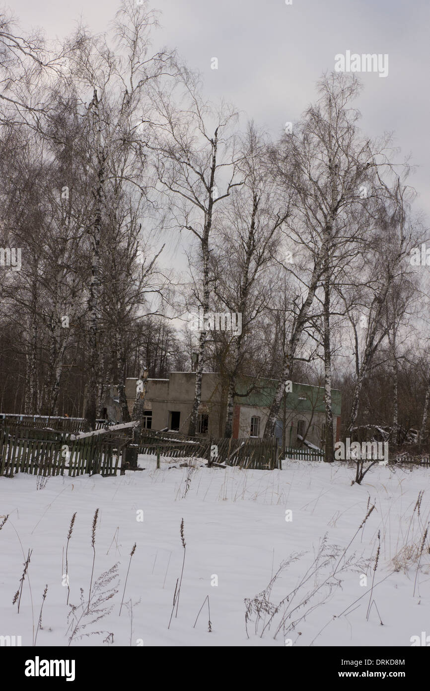 Zone d'exclusion de Tchernobyl, l'Ukraine Banque D'Images