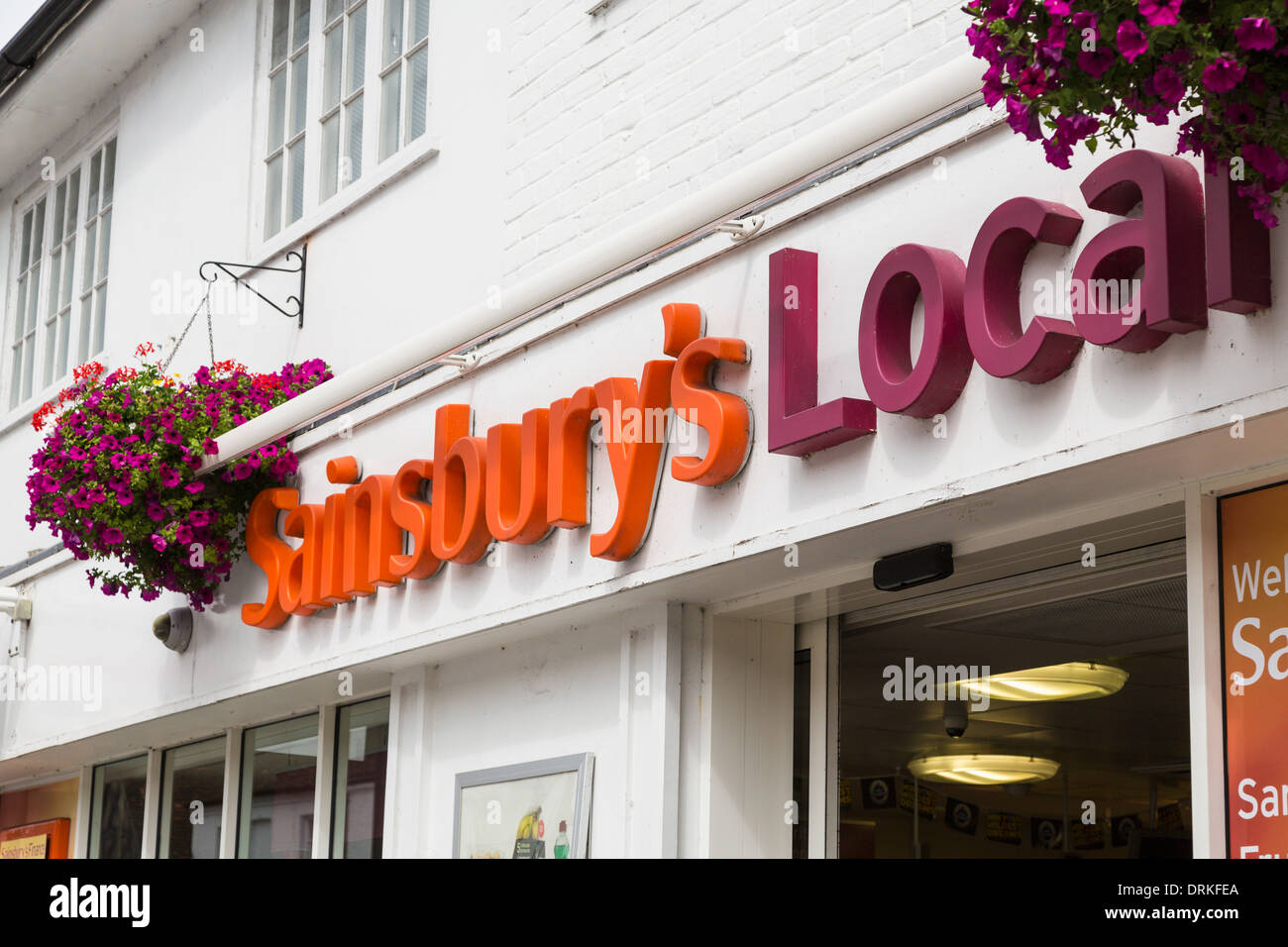 Logo shop Local Sainsburys Banque D'Images