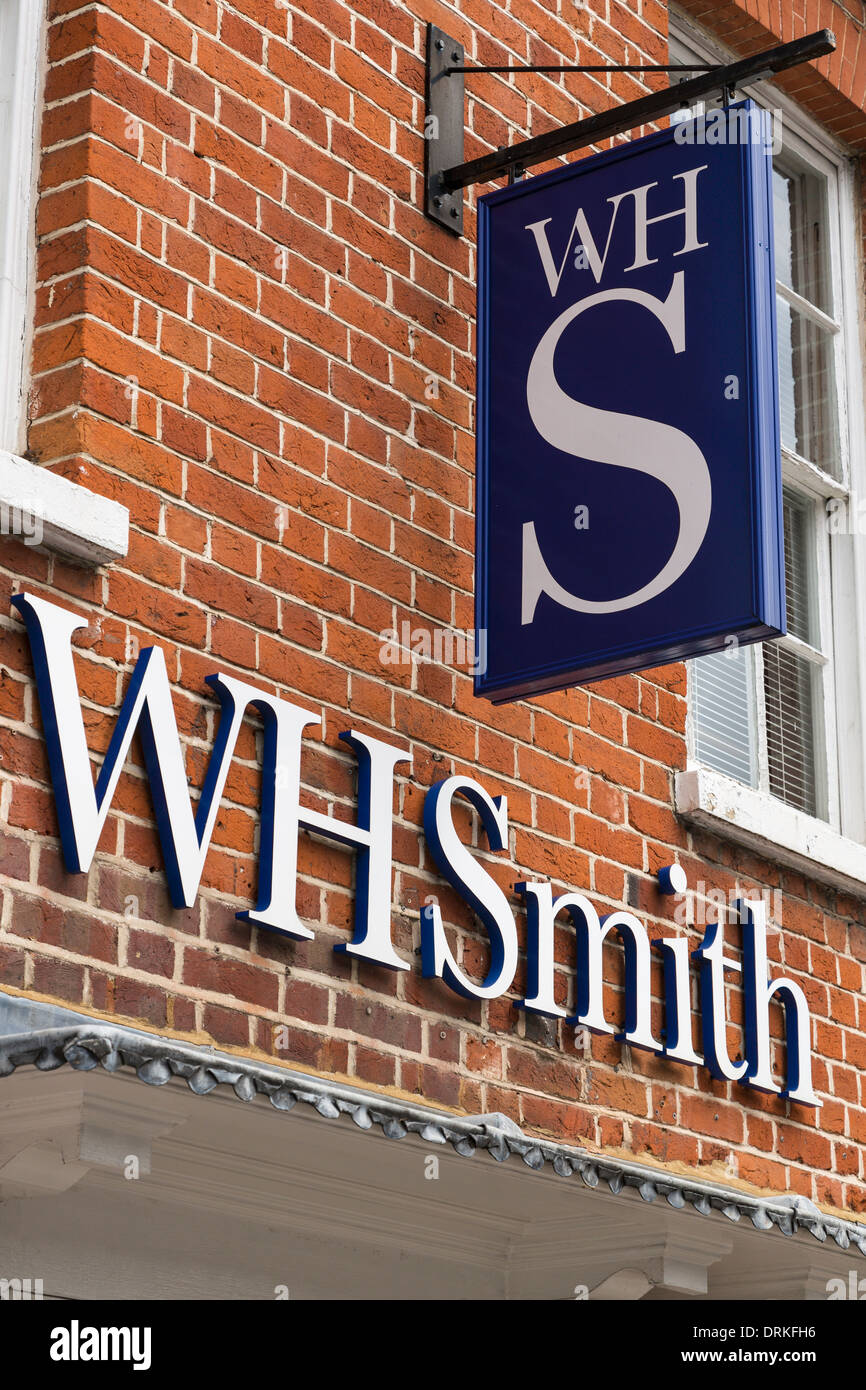 WH Smith fournitures logo boutique Banque D'Images