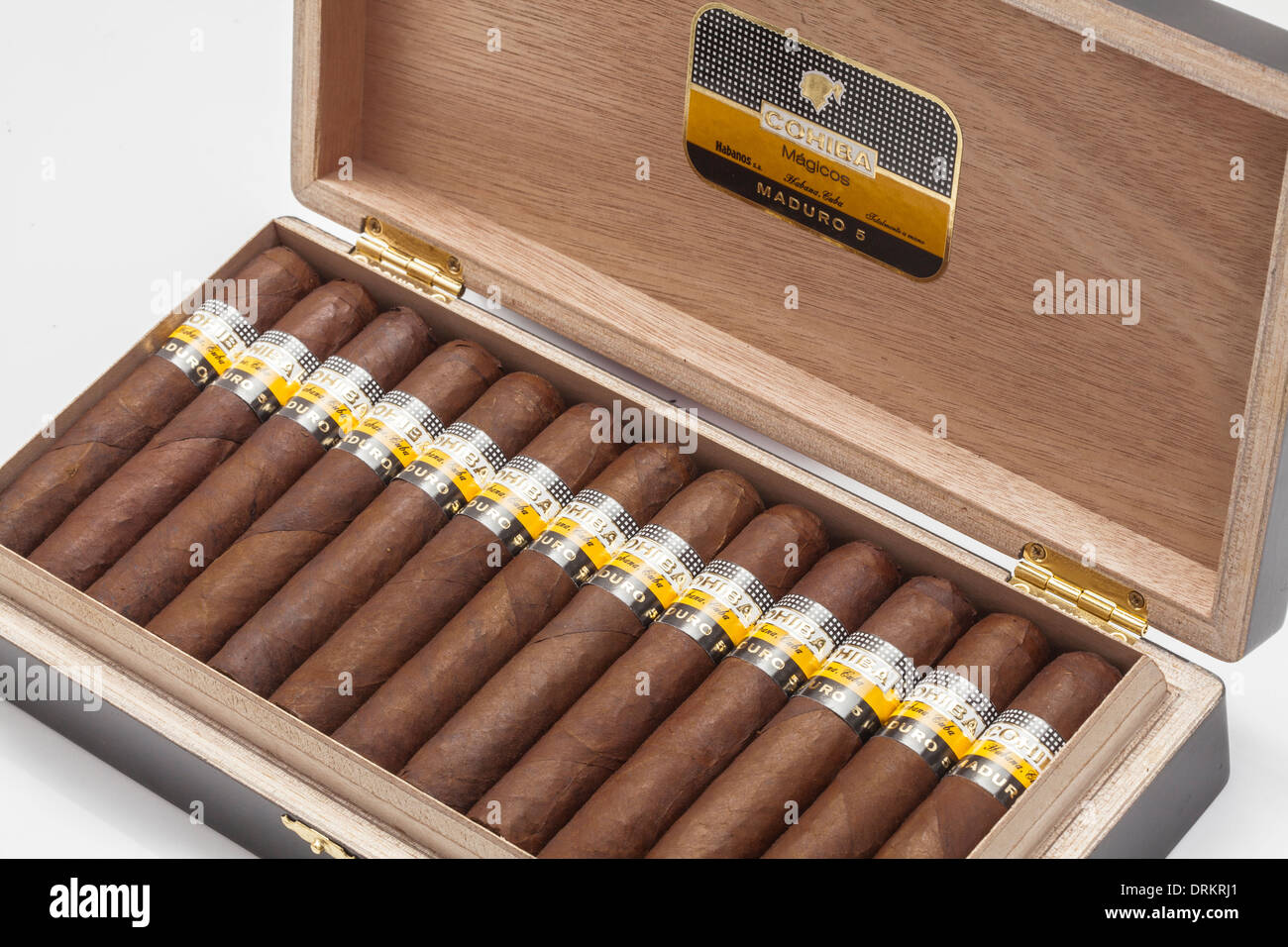 Cigares Cubains Cohiba Maduro No.5 Banque D'Images