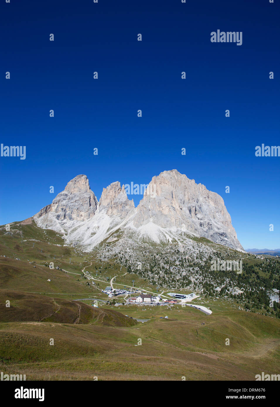 L'Italie, le Tyrol du Sud, groupe Langkofel Banque D'Images