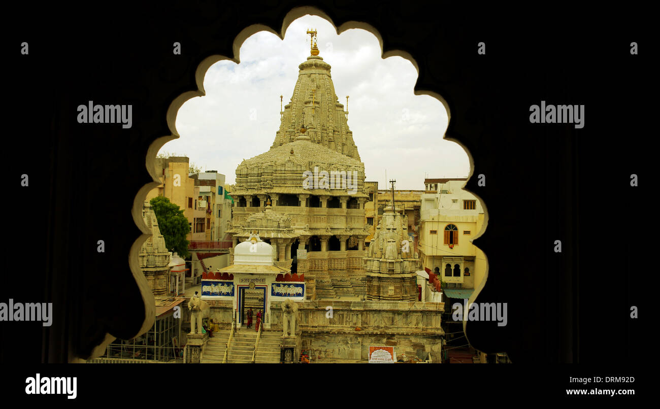 La scène de la ville de Udaipur, Inde Banque D'Images