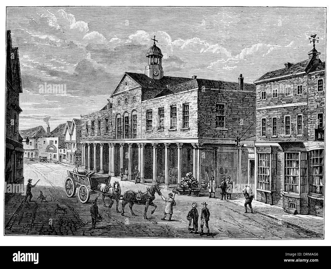 Market House, High Street, Uxbridge, London, Greater London 1818 Banque D'Images