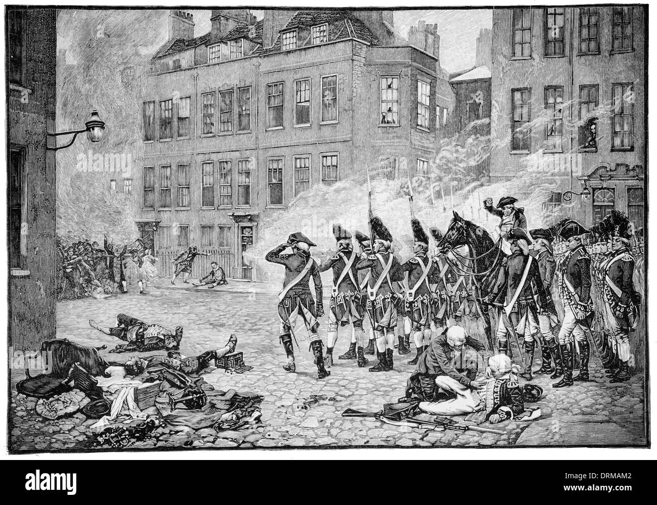 Les émeutes de Gordon 1780 Banque D'Images