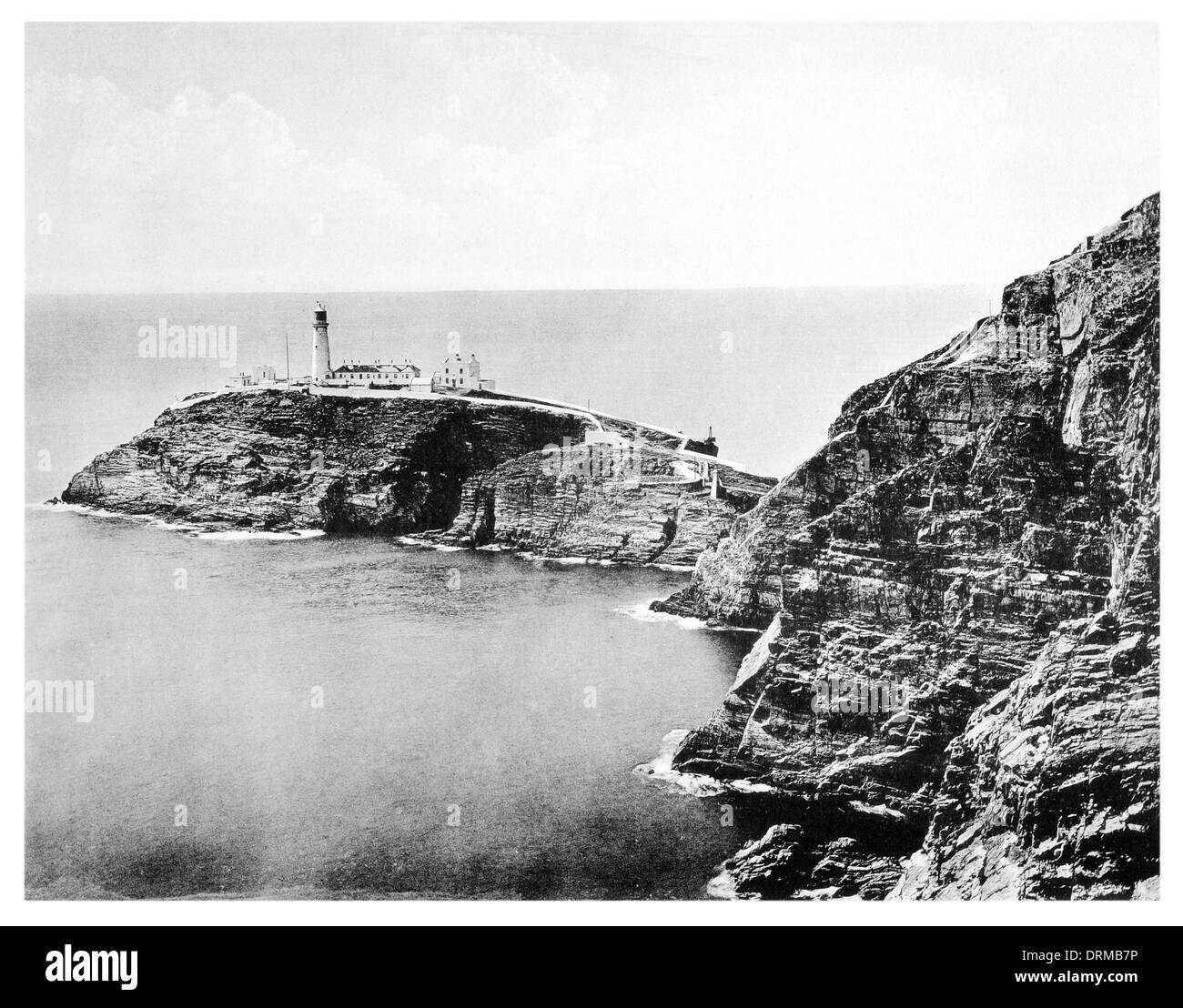 Pile du Sud, l'Île Sainte Holyhead Anglesey Pays de Galles photographié vers 1910 Banque D'Images