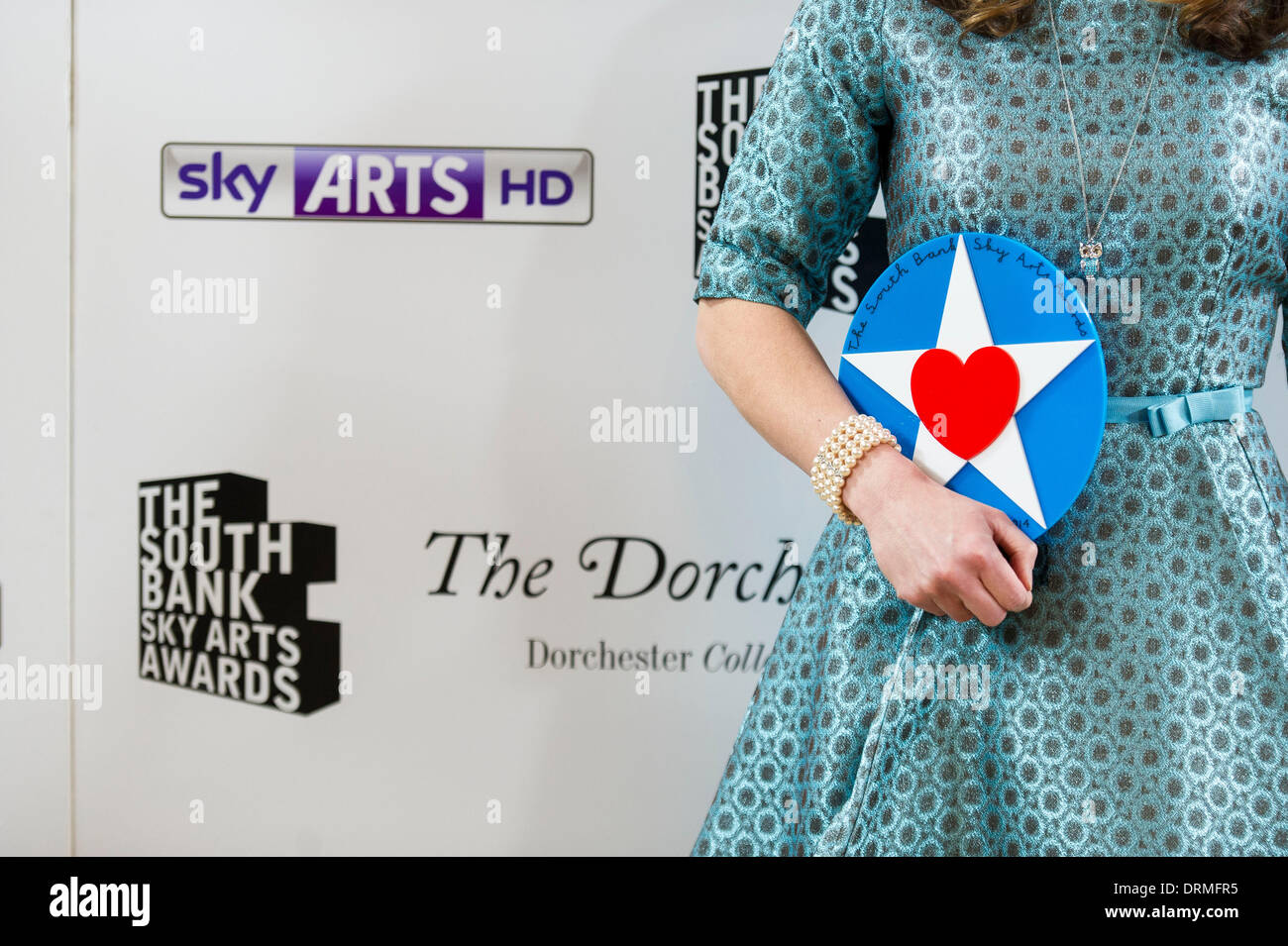 Au South Bank Sky Arts Awards au Dorchester Hotel le 27 janvier 2014 à Londres, en Angleterre. Banque D'Images