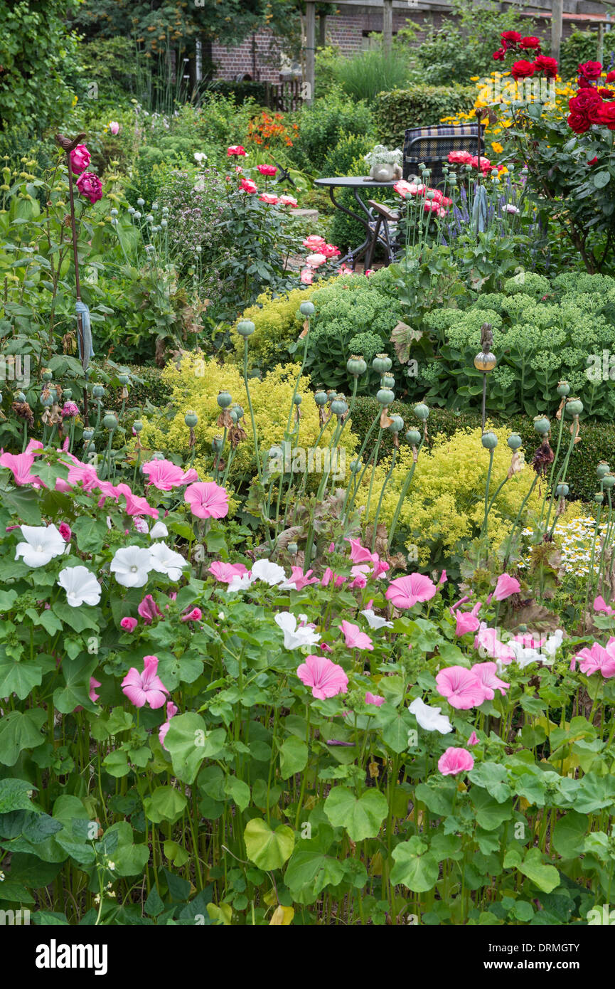 Chalet jardin en elsten, Basse-Saxe, Allemagne Banque D'Images