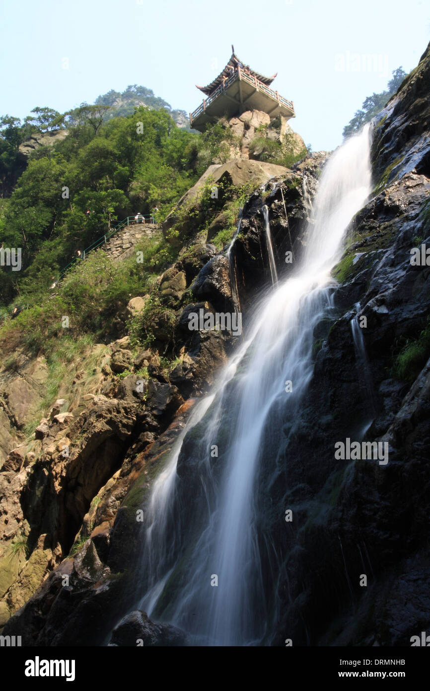 La cascade de lushan Banque D'Images