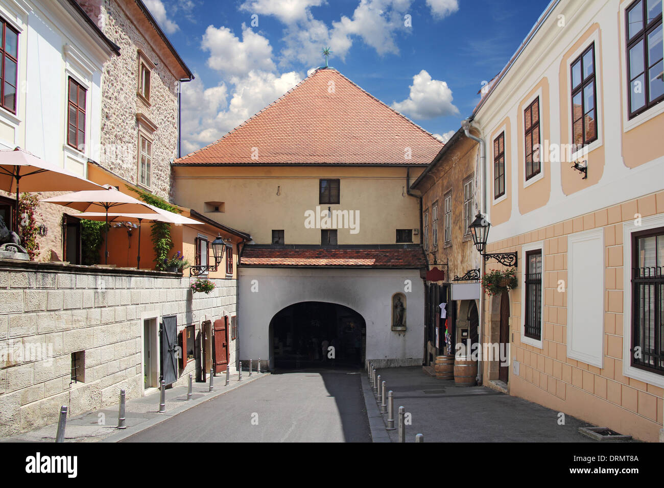 La porte de pierre de Zagreb, l'un des plus célèbres symboles de la ville Banque D'Images