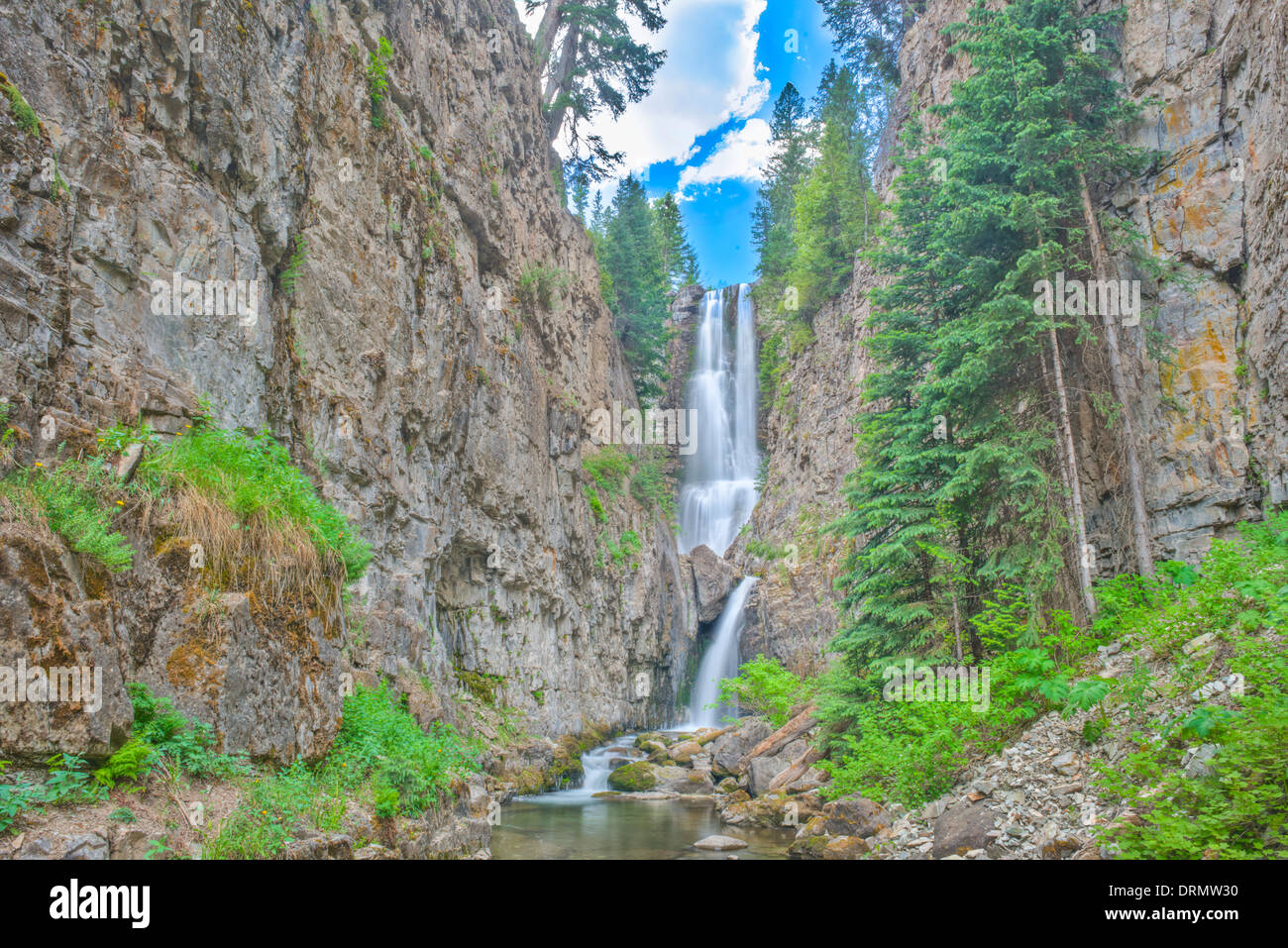 Mystic Falls, montagnes de San Juan, au Colorado Banque D'Images