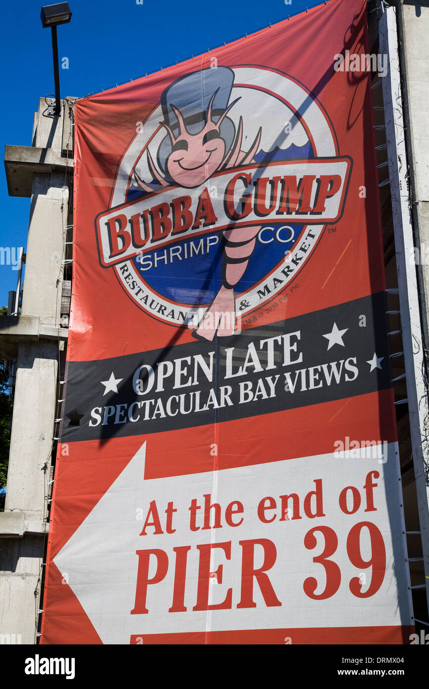 Bubba Gump Shrimp Co Restaurant San Francisco, CA, California, USA Banque D'Images